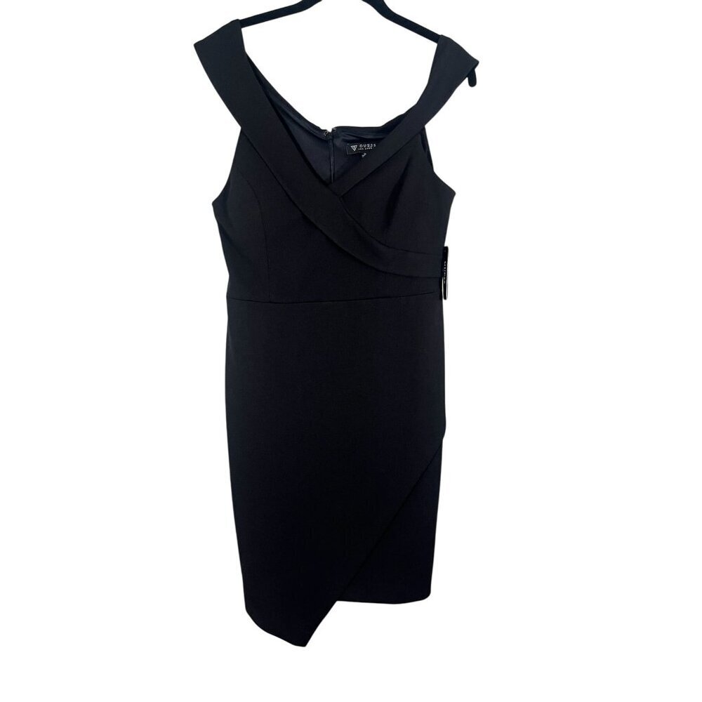 Guess Mini Dress 10 Black LBD Holiday Preppy Classic Chic Neutral Minimalist 80s